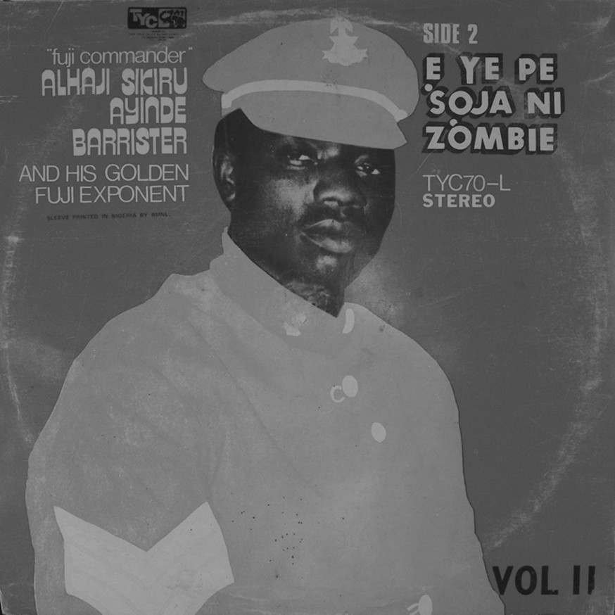 A selection from the 60 albums produced by Ayinde Barrister in his career spanning 1972-2008